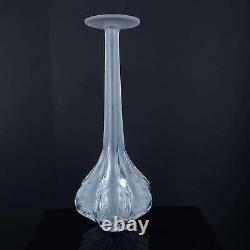 13.5 Lalique Claude French Art Cut glass Vase