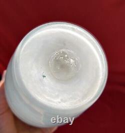 1900 Antique French LEGRASS MONT JOYE (Mt Washington) Enameled Satin Glass Vase