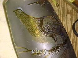 1900 era FRENCH CAMEO GLASS VASE MULLER SCHNEIDER GORGEOUS ART NOUVEAU