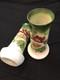 1910 Antiques French Glass Vases Set Hand Painted Art Nouveau Translucent Floral