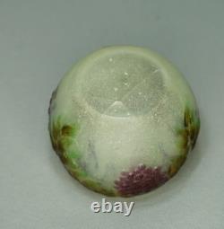 1915 Art Nouveau French Gabriel Argy Rousseau Pate De Verre Glass Vase Sorbier