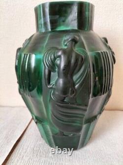 1920-1930 French Antique Art Deco marble glass vase 4 Venus statue H 24cm