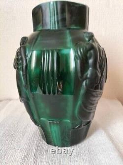 1920-1930 French Antique Art Deco marble glass vase 4 Venus statue H 24cm