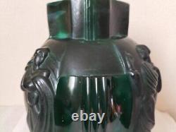 1920-1930 French Antique Art Deco marble glass vase 4 Venus statue H 24cm