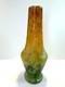 19thC French Art Nouveau DAUM NANCY Etched & Enamelled Glass Vase c. 1895