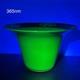 19th Century Antique Uranium French Opaline Glass Trumpet Vase W Gold Gilding
