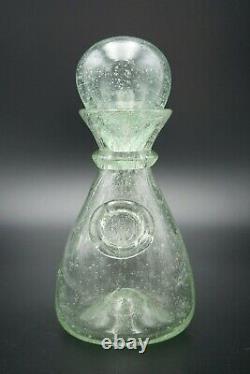 1 Lot Liqueur Set Service Decanter Glass Biot French Art Bubble Glass Hand Blown