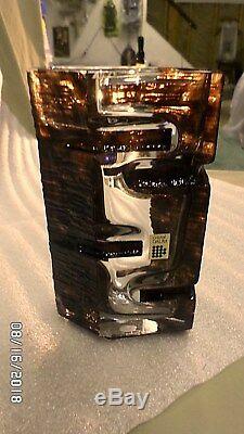 2936M Vtg Mid Century CESAR BALDACCINI 9 Vase Daum Crystal CUBIIST BRUTALIST