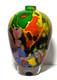 8 Aconito & Guiyot Biot France Art Glass Modernist Multicolor Gold Dust Vase