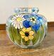 ANTIQUE FRENCH ENAMELED GLASS VASE ART DECO ADRIEN MAZOYER Signed Floral