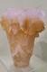 ANTIQUE French Daum Nancy Pate De Verre Art Glass Vase Lilac &? Signed Rare 7