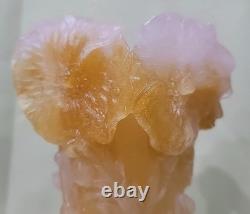 ANTIQUE French Daum Nancy Pate De Verre Art Glass Vase Lilac &? Signed Rare 7