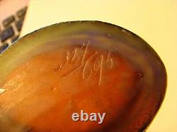 ANTIQUE PATE DE VERRE VASE FRENCH ART GLASS LAMARTINE c. 1910