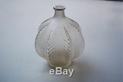 ANTIQUE VINTAGE AUTHENTIC R LALIQUE MALINES frosted & clear SIGNED & NUMBERED