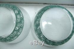 A FINE and BEAUTIFUL PAIR of VERY RARE Lalique sugar bowls or small fruit bowls