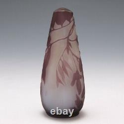 A Galle Cameo Glass Bottle Vase c1910