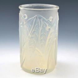 A Rene Lalique Opalescent Laurier Vase Designed 1922