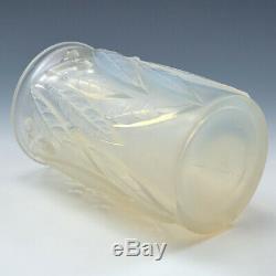 A Rene Lalique Opalescent Laurier Vase Designed 1922