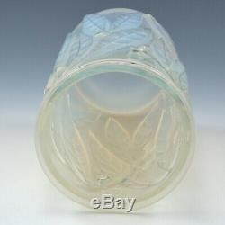 A Rene Lalique Opalescent Laurier Vase Designed 1922