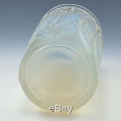 A Rene Lalique Opalescent Laurier Vase Designed 1922