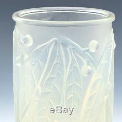 A Rene Lalique Opalescent Laurier Vase Designed 1922