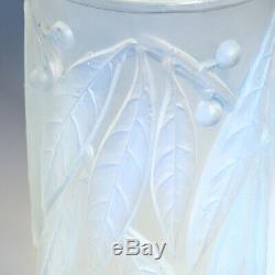 A Rene Lalique Opalescent Laurier Vase Designed 1922