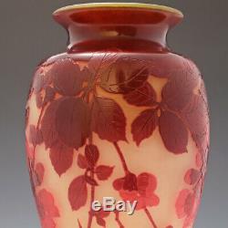 A Tall and Very Fine Galle Vase c1900