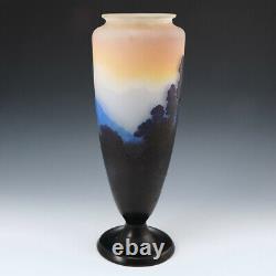 A Very Fine Monumental Galle Landscape Vase c1915