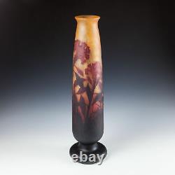 A Very Tall Daum Nancy Vase c1910