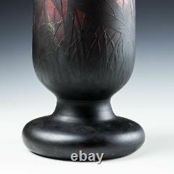 A Very Tall Daum Nancy Vase c1910