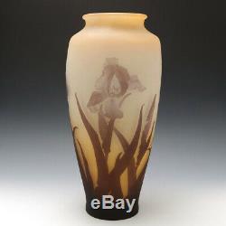 A Very Tall Galle Cameo Glass Vase c1910