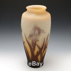 A Very Tall Galle Cameo Glass Vase c1910