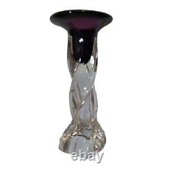 Amethyst Crystal Purple Vase Studio Art Glass Francis Le Salle La Chausse NOLA