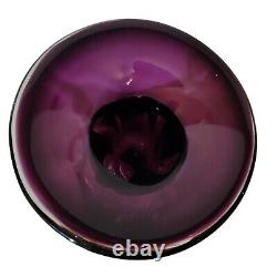 Amethyst Crystal Purple Vase Studio Art Glass Francis Le Salle La Chausse NOLA