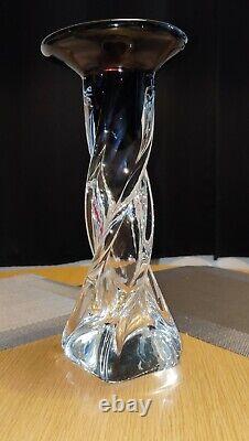 Amethyst Crystal Purple Vase Studio Art Glass Francis Le Salle La Chausse NOLA