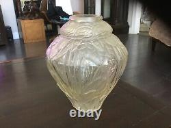Andre Hunebell Art Deco Crystal- Vase French- Very Nice Piece