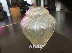 Andre Hunebell Art Deco Crystal- Vase French- Very Nice Piece