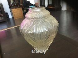 Andre Hunebell Art Deco Crystal- Vase French- Very Nice Piece