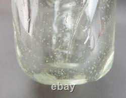 Andre Thuret (1898-1965) Signed French Art Deco Chunky Heavy Rare Art Glass Vase