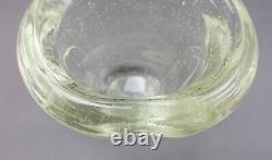 Andre Thuret (1898-1965) Signed French Art Deco Chunky Heavy Rare Art Glass Vase