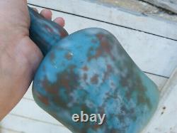 Antique 1900 Signed Jouvray French Art Nouveau Art glass soliflore vase Glass pa