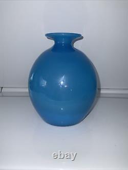 Antique 19th Century French Blue Opaline Glass Vase/urne