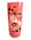 Antique 19th Century French Painted Floral Opaline Pink Glass Vase Artist Cipher