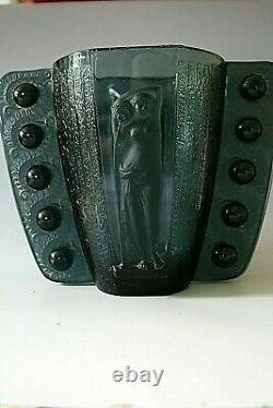 Antique Art Deco Glass Vase Possibly Pierre D'avesn
