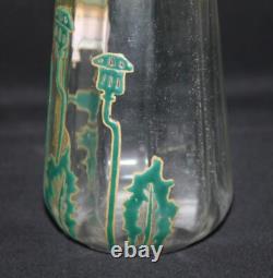 Antique Art Nouveau Jugendstil Glass Vase C. 1900