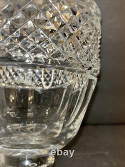 Antique Bronze And Crystal Vase/Baccarat/Heavy Cut Glass/France C. 1930/Empire
