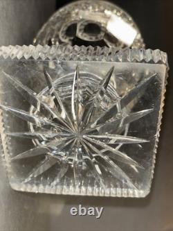 Antique Bronze And Crystal Vase/Baccarat/Heavy Cut Glass/France C. 1930/Empire