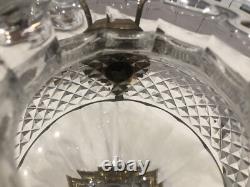 Antique Bronze And Crystal Vase/Baccarat/Heavy Cut Glass/France C. 1930/Empire