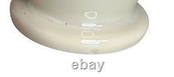 Antique Cream Opaline Glass Hand Painted Cherubs Putti Vase French Origin 12.2