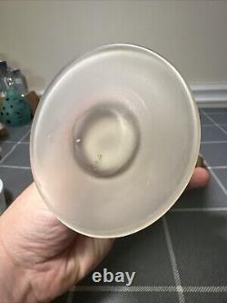 Antique Emile Galle French Cameo Glass Floral Stick Vase 11 1/2